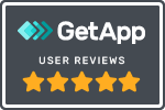 GetApp User reviews badge